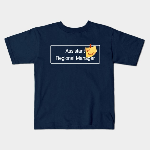 Assistant to the Regional Manager Kids T-Shirt by TerraShirts